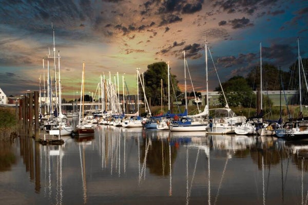 Kunstdruck: (MA 102) Bb Alter Hafen