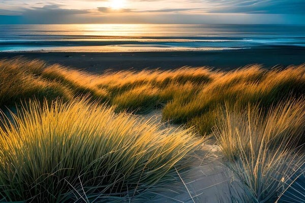 Kunstdruck: (MA 187) Abendstimmung Nordsee 4