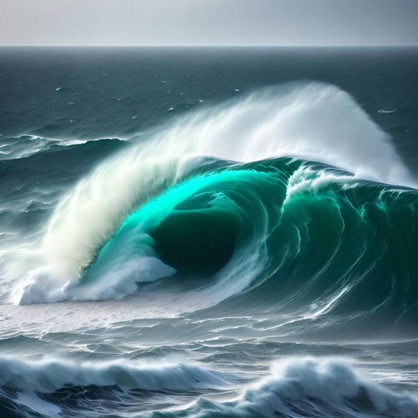 Kunstdruck: (MA 198) Hohe Welle