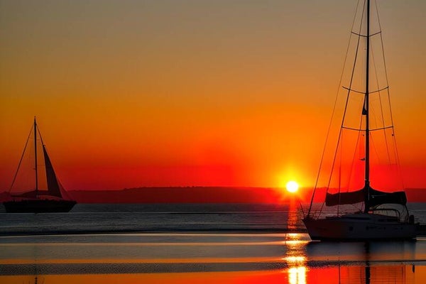 Kunstdruck: (MA 200) Sonnenuntergang