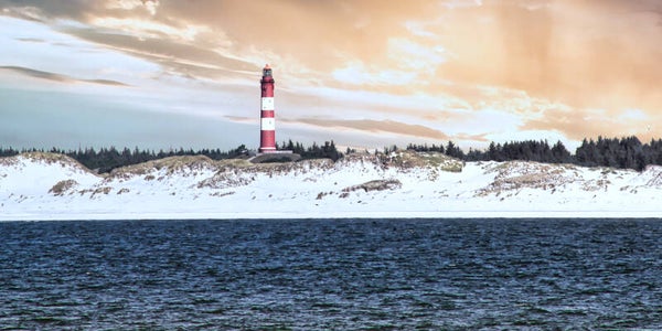 Panorama-Format: (PA 115) 80 x 40 cm, Amrum Leuchtturm