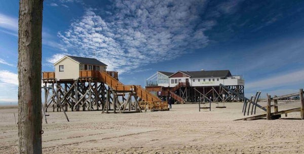 Panorama-Format: (PA 111) 80 x 40 cm, Pfahlbau St. Peter Ording
