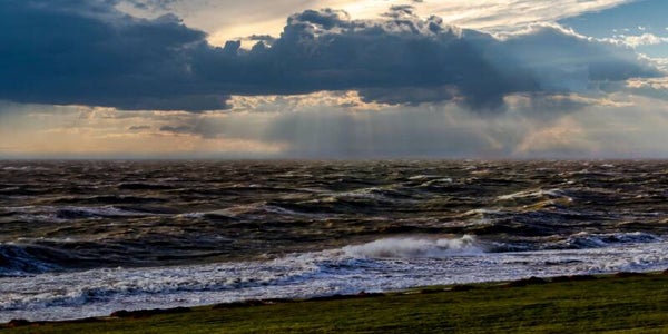 Panorama-Format: (PA 119) 80 x 40 cm, Sturm auf See