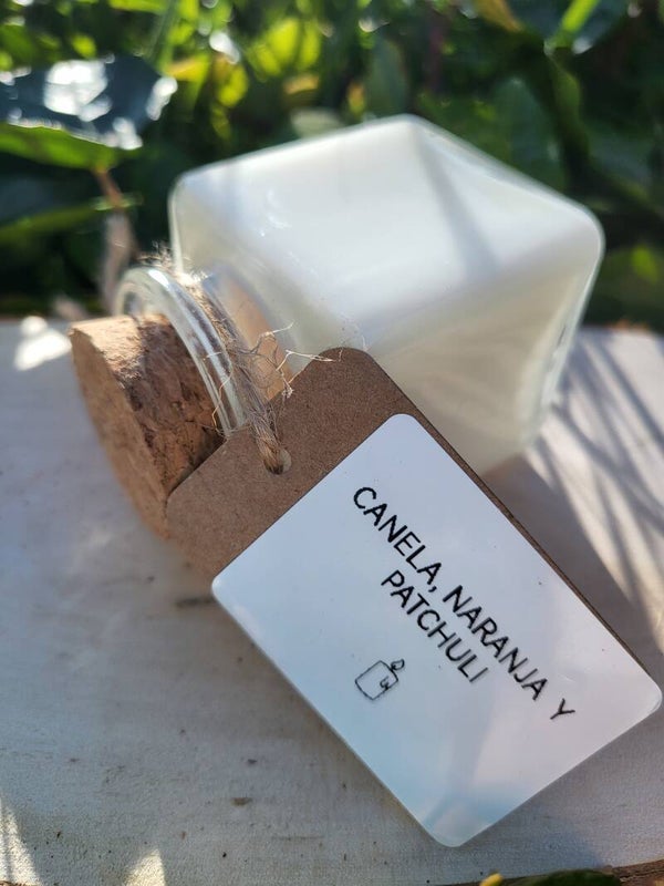 Vela de aroma de Canela, Naranja y Patchuli.