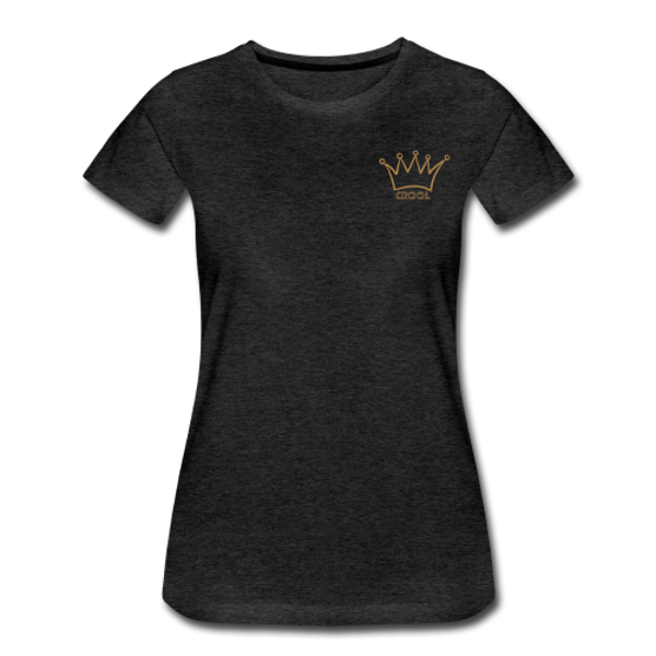 Getailleerd T-shirt - Houtskool