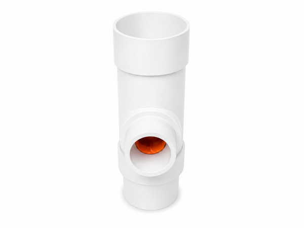 68mm round Rainwater Diverter White