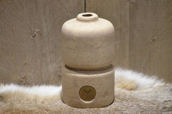 Bottle with stripe Majestic Beige