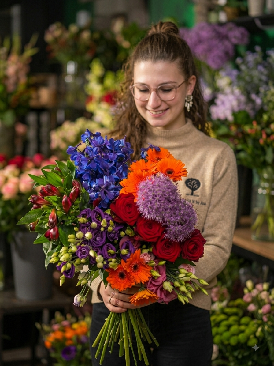 Boeket keuze Natuurlijk bij Amanda (v.a.)