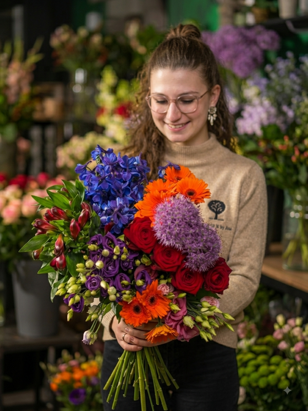 Boeket keuze Natuurlijk bij Amanda (v.a.)
