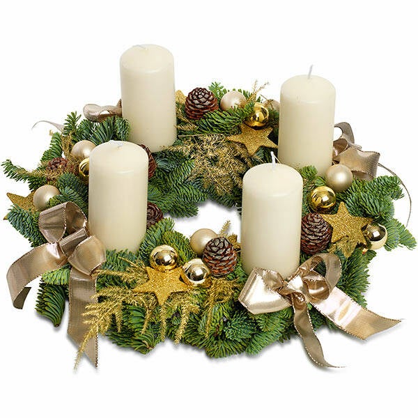 Rustieke adventskrans