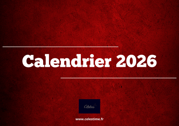 Calendrier Celestime 2026 – Votre histoire en 12 cartes du ciel personnalisées