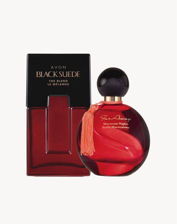 Far Away Moroccan Nights & Black Suede Gift Set