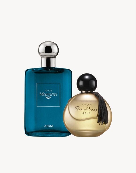 Far Away Gold & Mesmerize Aqua Gift Set