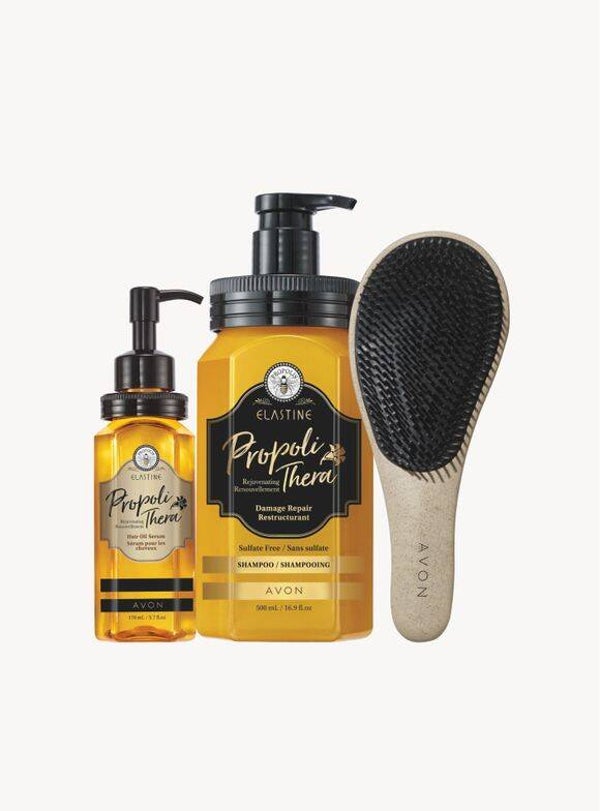 Elastine Proplithera Shampoo, Serum & Hairbrush Set
