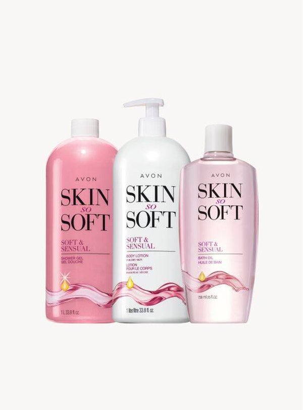Skin So Soft Soft & Sensual Bonus Sized 3-Piece Set