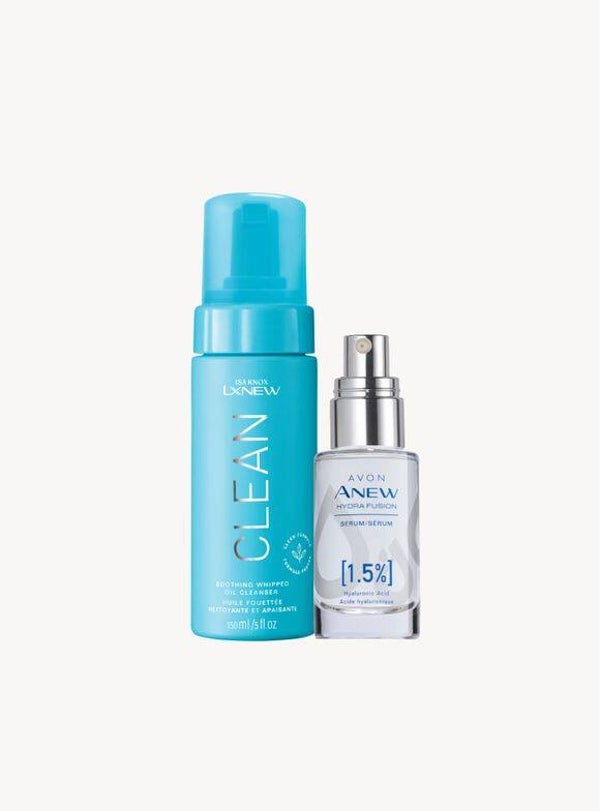 Hydra Fusion Serum & Whipped Oil Cleanser 2-Piece Set