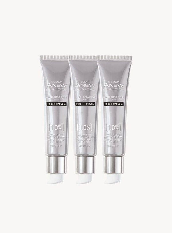 Isa Knox Anew Clinical Line Eraser Advanced 1% Retinol Serum 3-Piece Set