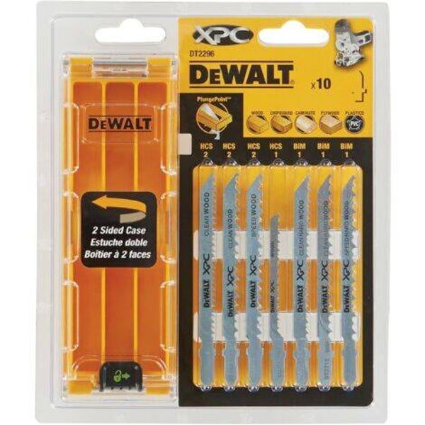 DeWalt DT2296-QZ Lame Seghetto Alternativo XPC 7xHCS 3xBIM 10pz Legno