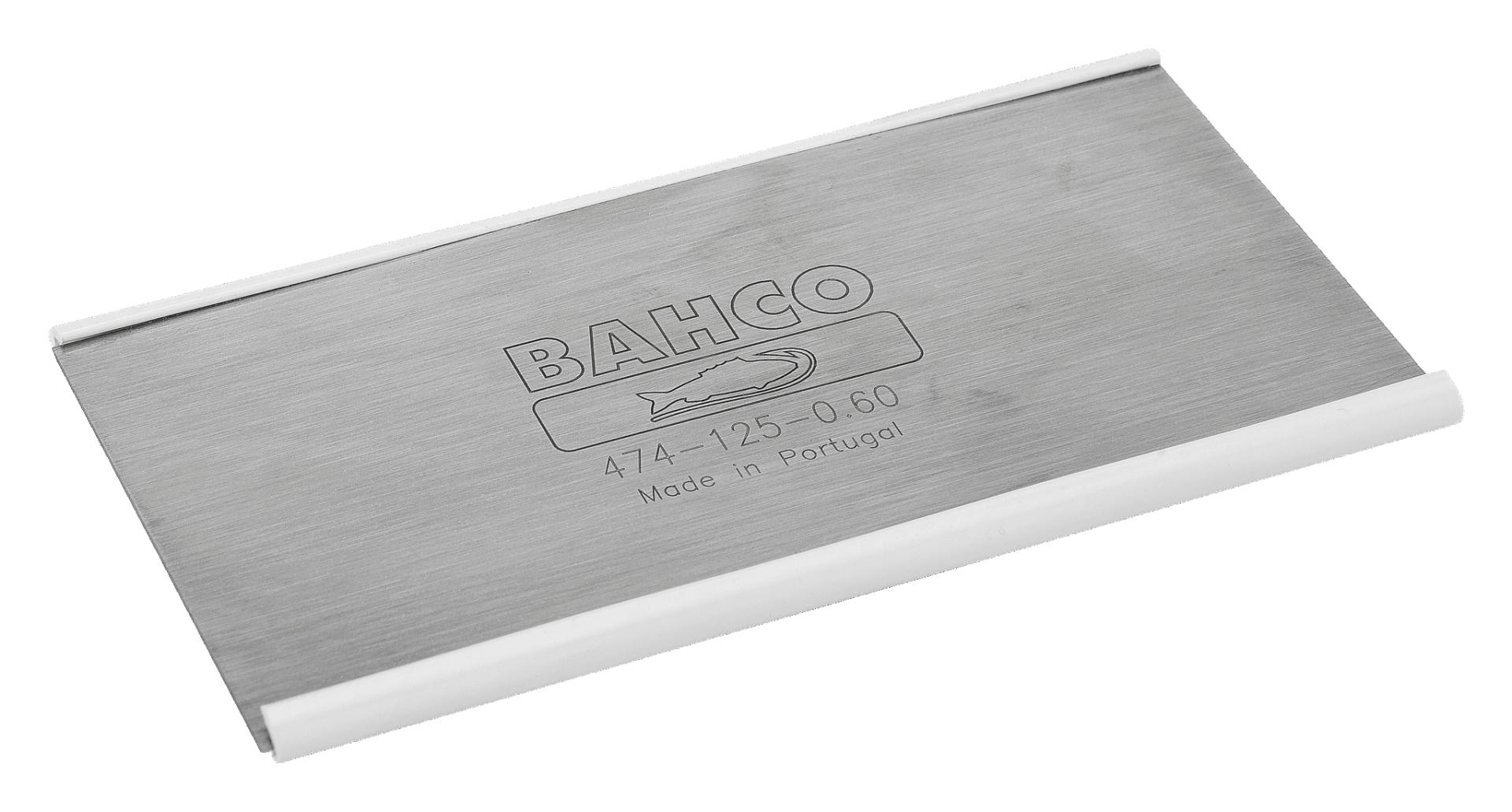 Raschietto per ebanisti con bordo protetto in plastica 125 mm x 0,8 mm Bahco