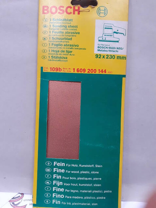 Foglio abrasivo in carburo di tungsteno per legno -plastica-pietra 92x230