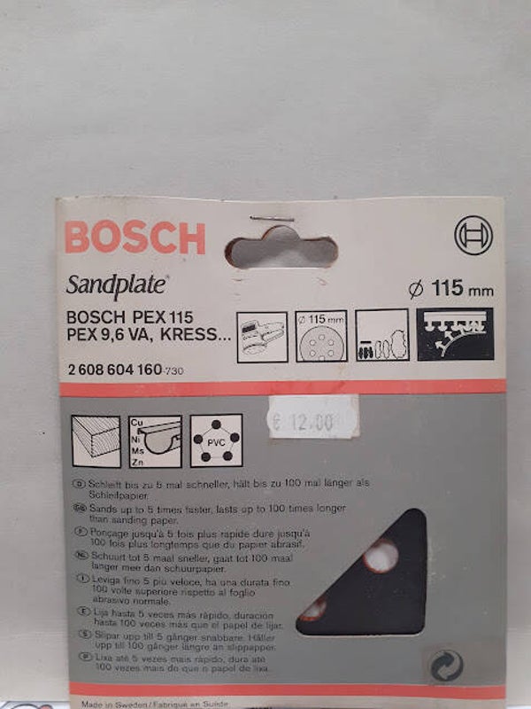 Disco abrasivo con velcro 115mm Bosch ad altissime prestazioni