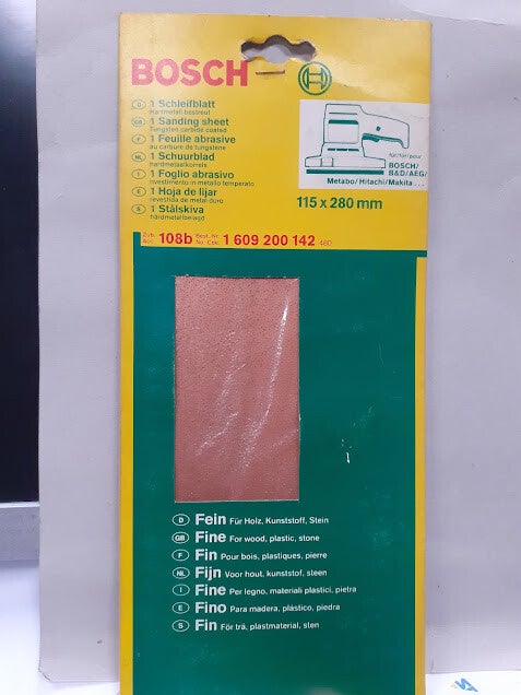 Foglio abrasivo carburo di tungsteno 115x280mm