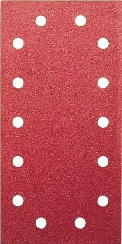 Fogli carta abrasiva 115x230 Bosch grana 80 kit 10pz velcro