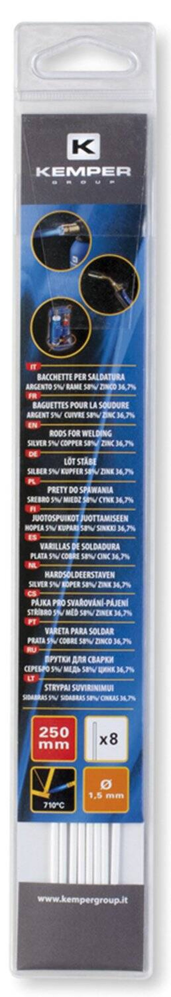 Barrette argento 5% per saldo brasature conf.8pz
