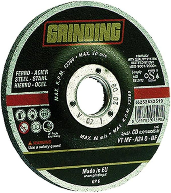 DISCO ABRASIVO FERRO 115x4,8 f.22,2 GRINDING
