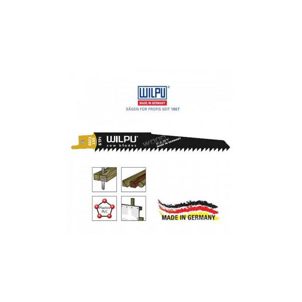 WILPU Seghe per legno, plastica 122/150 5 pz. 130 mm 3021/150