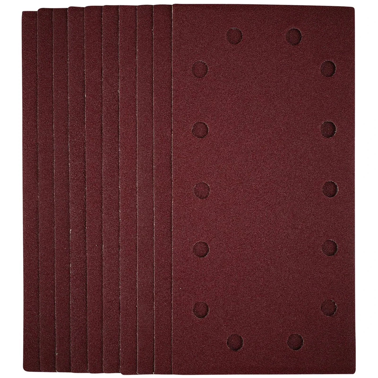 set 10 fogli carta abrasiva 115x230 velcro Bosch