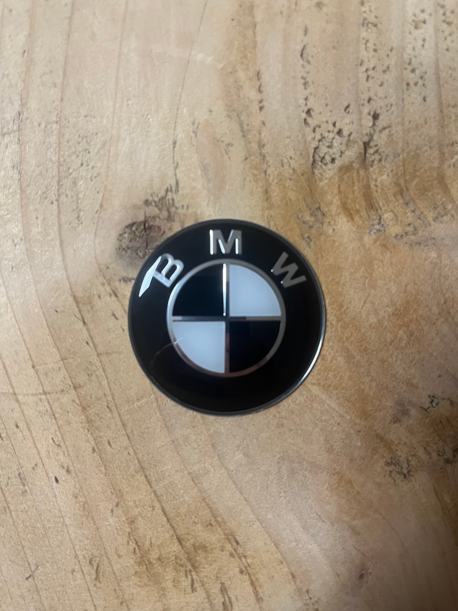 Stuurwiel embleem BMW Zwart-Wit Logo
