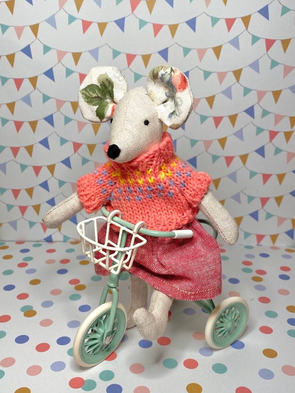 Hattie Mouse with Tricycle