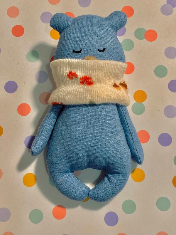 Blue worry bear