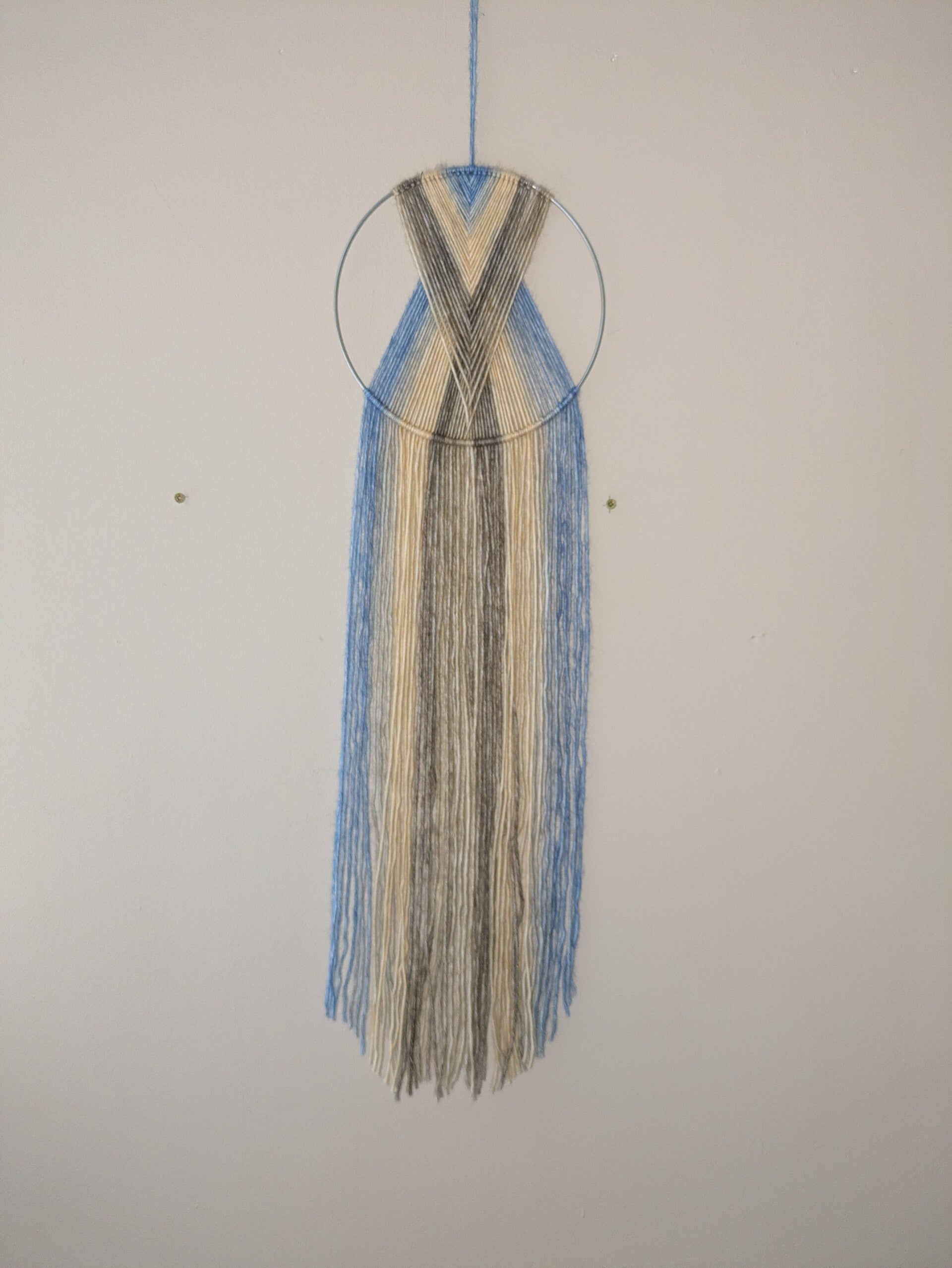 Macrame Boho-Blue wall hanging