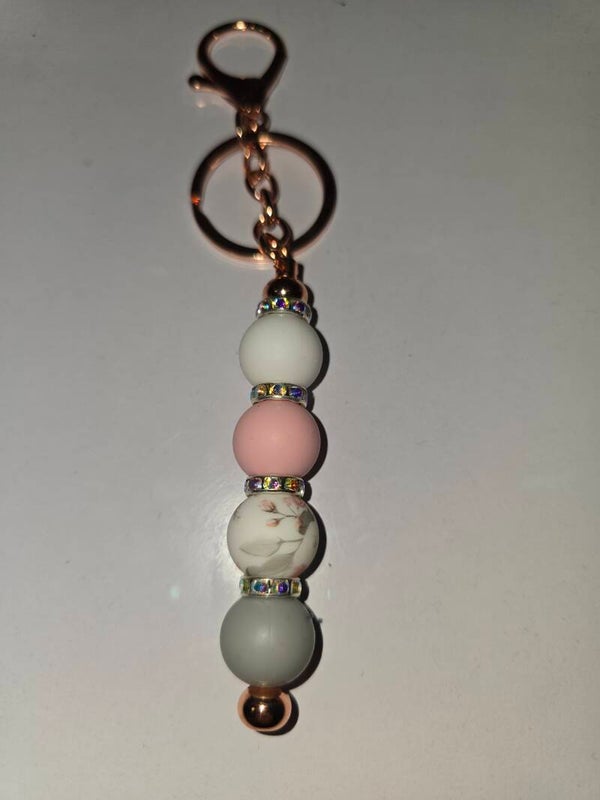 Sparkle Brad Keyring (rose gold)