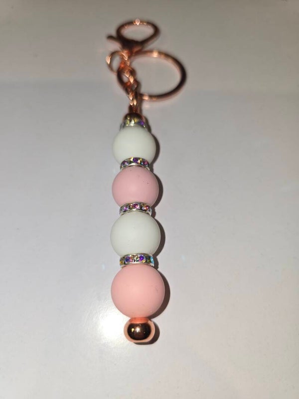 Sparkle Brad Keyring (rose gold)