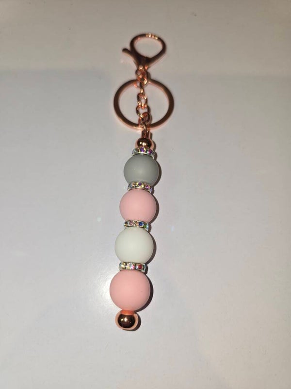 Sparkle Brad Keyring (rose gold)