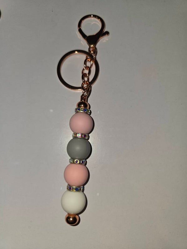 Sparkle Brad Keyring (rose gold)
