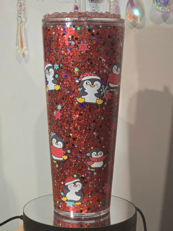 Red Penguin 24oz Snow Tumbler