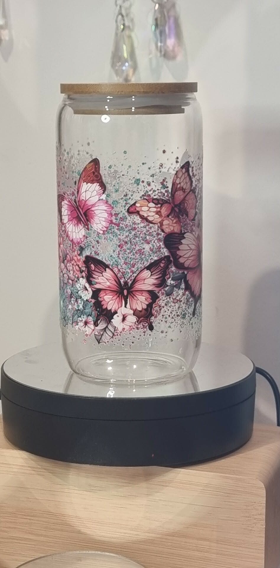 Butterfly's 16oz Glass Tumbler