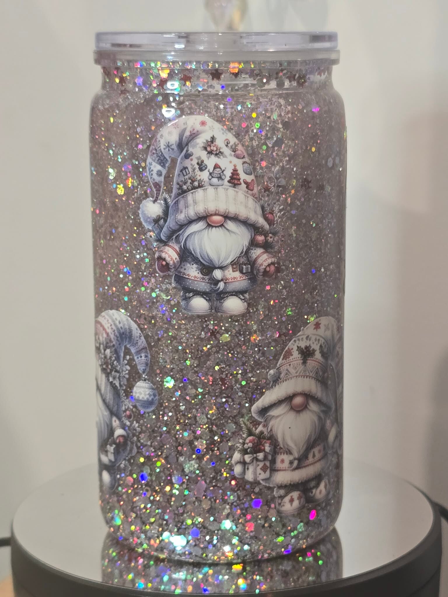 Brown Gnome 16oz Snow Tumbler