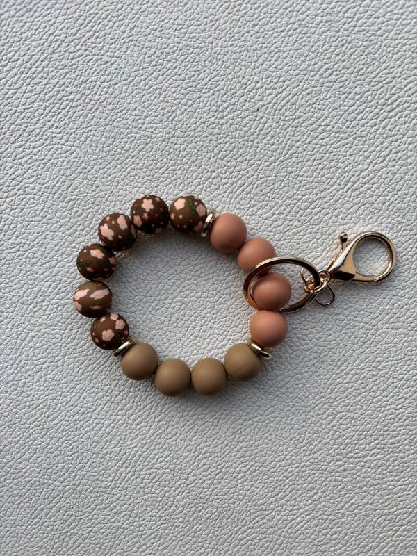 Wristlet BROWN FLOWER