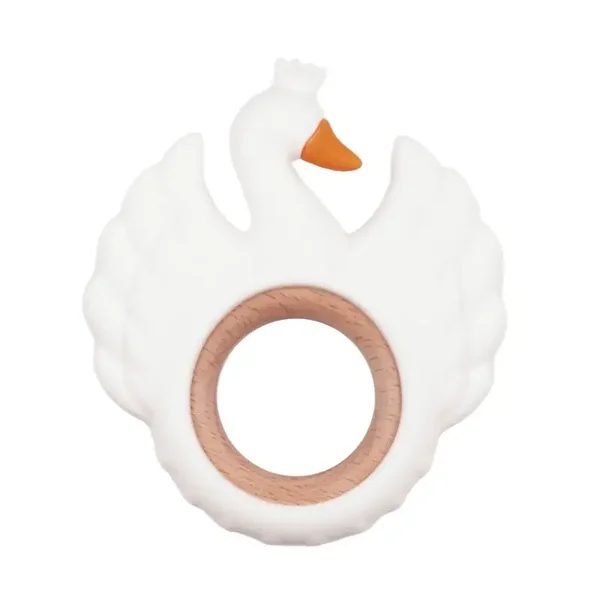 Bijtfiguur zwaan wit