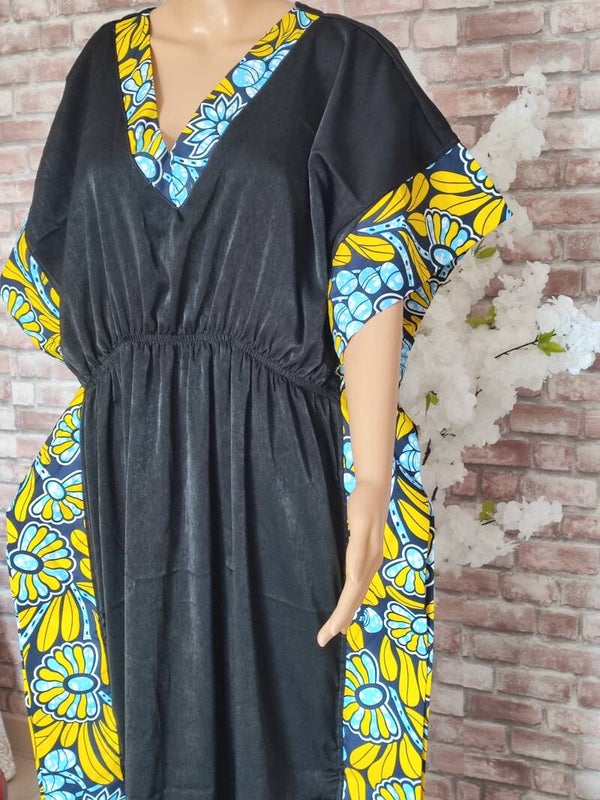 Robe velours satiné