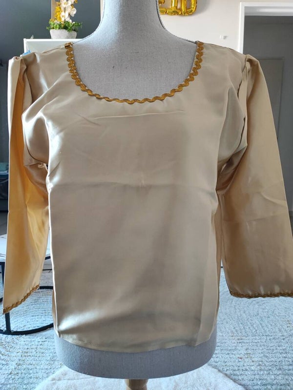 Haut en satin champagne