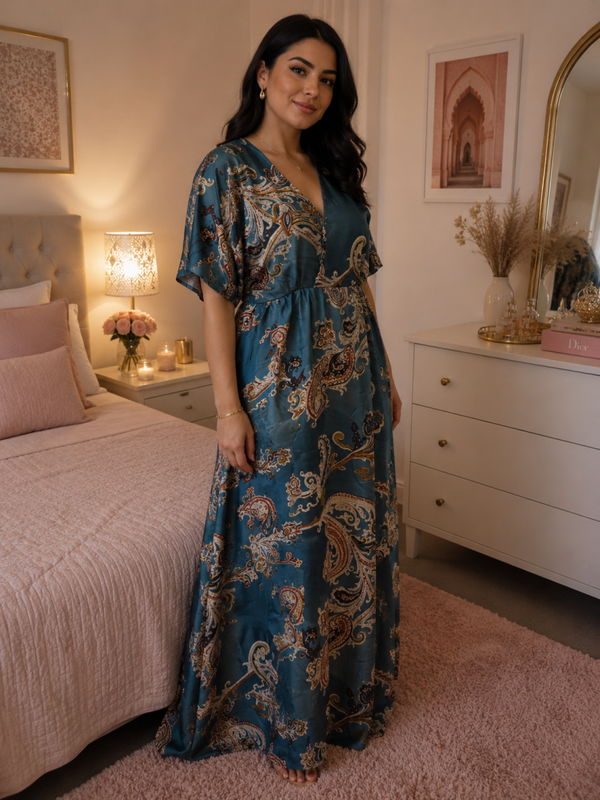 Robe longue imprimée
