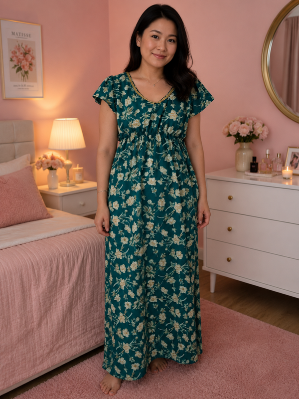 Robe longue imprimée