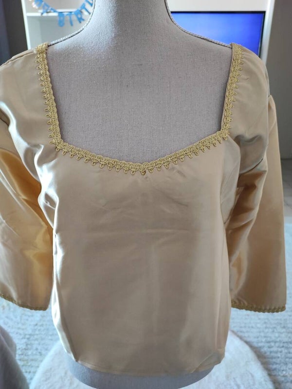 Body en satin doré