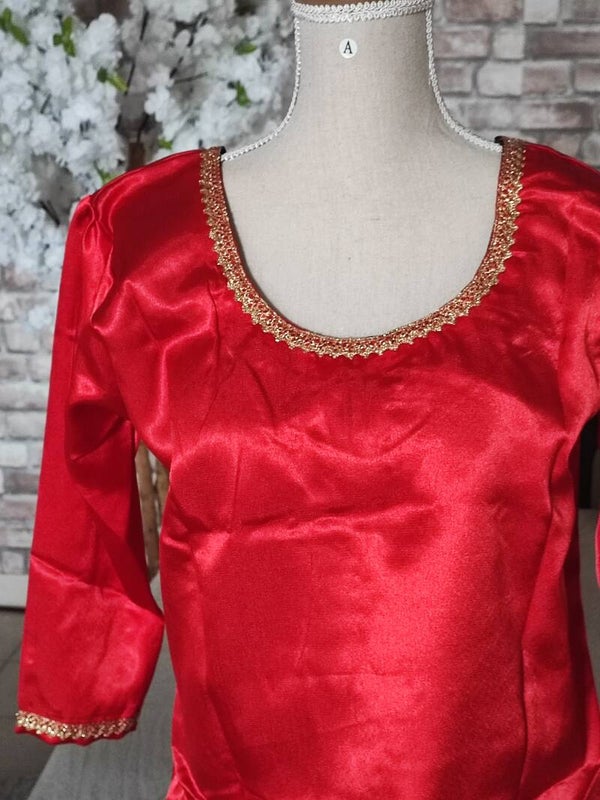 Body en satin  rouge